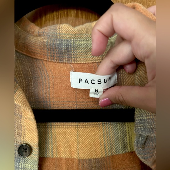 Orange yellow cream flannel - Picture 3 of 4